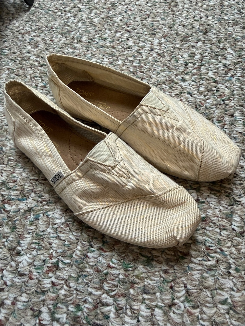 Toms Men's Slip-On Canvas Loafers in Light Tan